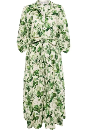 Cara Cara Raya botanical-print cotton dress
