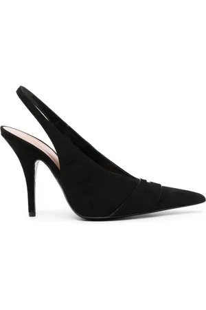 Serafini 110mm suede slingback pumps