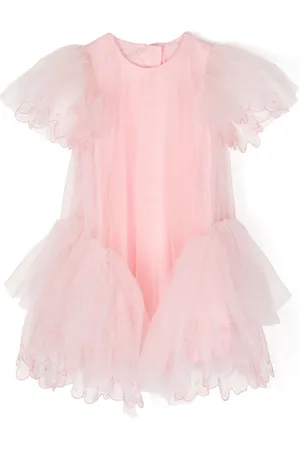 JNBY by JNBY Lace-trimmed tulle dress
