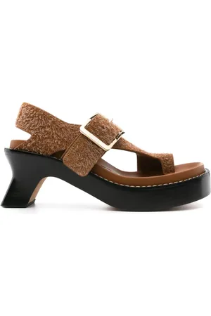 Loewe 70mm Ease brushed-suede sandals