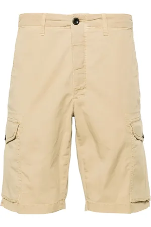 Incotex Textured cotton cargo shorts