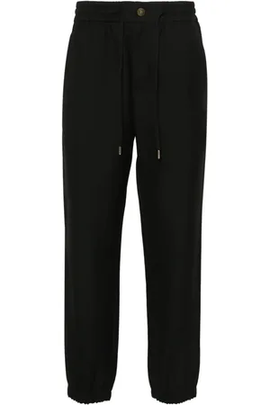 VERSACE V-Emblem tapered trousers