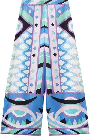 Puccini Vivara-Print silk trousers