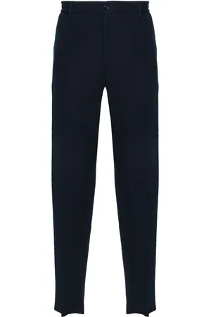 TAGLIATORE Seersucker tapered trousers