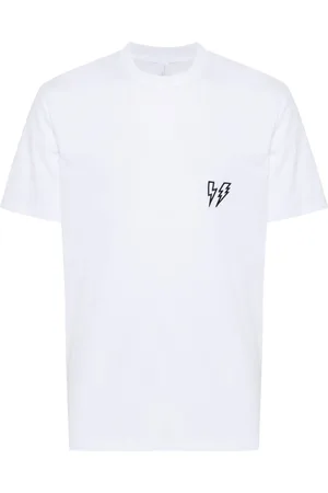 Neil Barrett Thunderbolt-patch cotton t-shirt