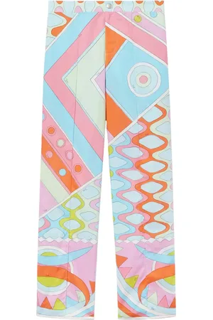 Puccini Vivara-Print cotton trousers