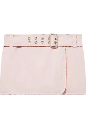 Puccini Eyelet detail belted miniskirt