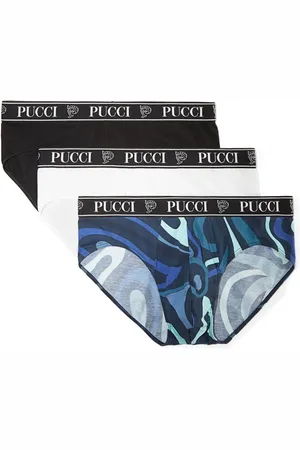 Puccini Logo-waistband briefs (pack of three)