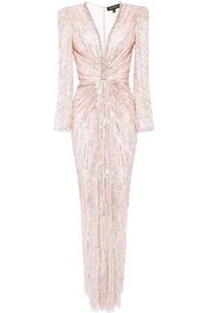 Jenny Packham Thetis crystal-embellished maxi dress - Pink