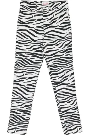 MC2 SAINT BARTH Belleville slim-leg zebra-print jeans