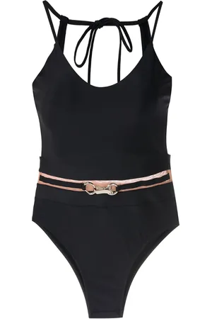 AMIR SLAMA Belted open back one piece
