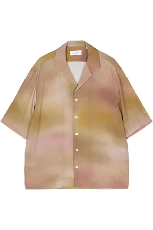 LARDINI Watercolour button-up shirt