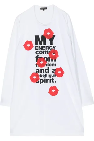 Comme des Garçons Slogan-print long-sleeve T-shirt