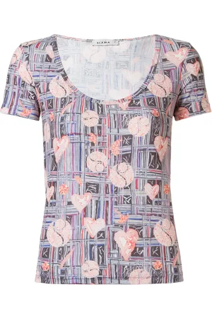 AMIR SLAMA Abstract-print t-shirt