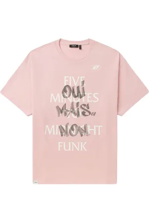 FIVE CM Slogan-print cotton T-shirt