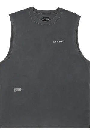 Izzue Logo-print cotton tank top