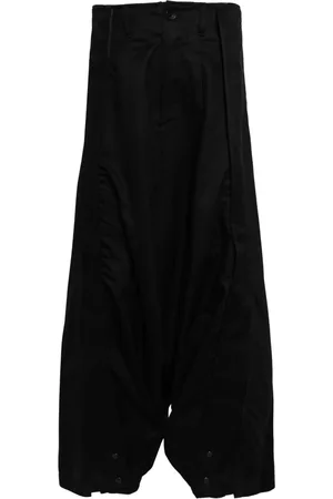 JULIUS Loose fir cotton blend trousers