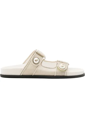 Jimmy Choo Fayence metallic mesh slides