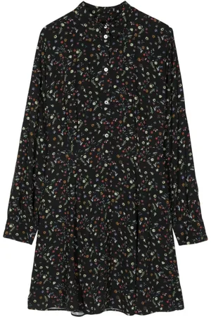 Paul Smith Floral-print stripe-detail dress