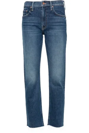 Mother Ride mid-rise straight-leg jeans