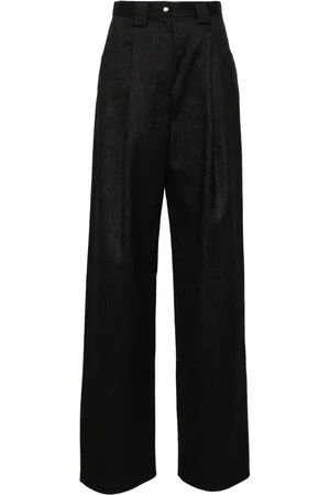 MANURI Nuri pinstriped straight-leg trousers