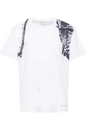 Alexander McQueen Abstract-print cotton T-shirt