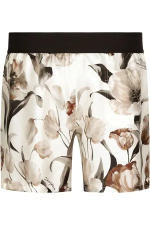 Dolce & Gabbana Floral-print silk boxers