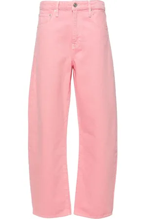 Frame Long Barrel high-rise wide-leg jeans