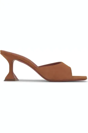 Amina Muaddi Lupita 70mm suede mules