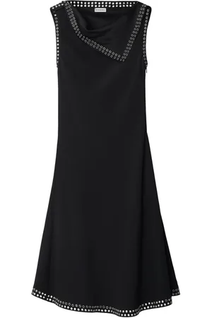 Burberry Eyelet-trim satin dress