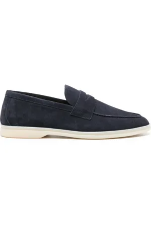 Scarosso Luciano suede penny loafers