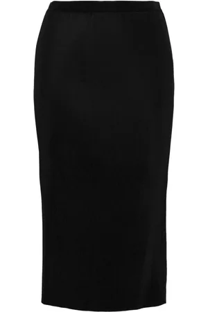 JNBY Ribbed-knit midi skirt
