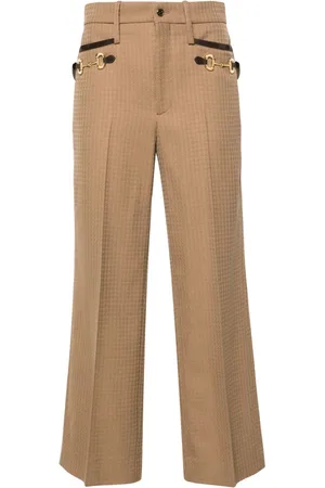 Gucci Horsebit-detailed tailored trousers