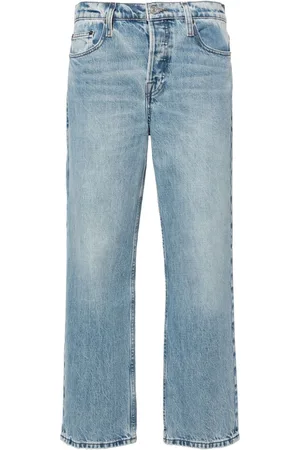 Frame Slouchy mid-rise straight-leg jeans