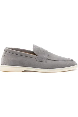 Scarosso Luciano suede penny loafers