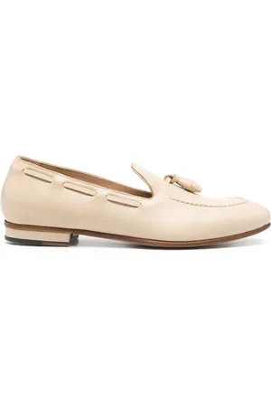 Francesco Russo Tassel leather loafers