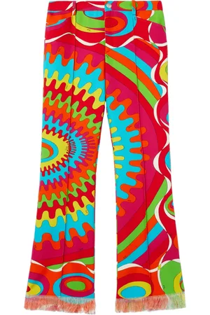 Puccini Bersaglio-Print cotton trousers