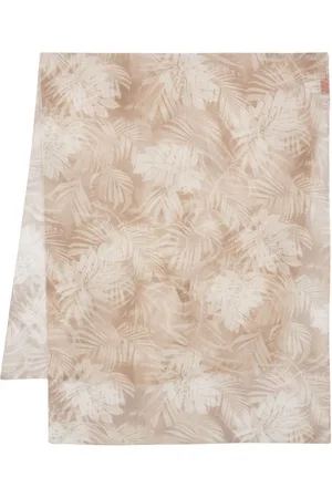 Ermanno Firenze Leaf-print scarf