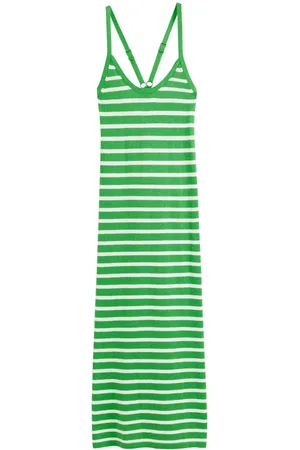 Chinti & Parker Striped knitted midi dress