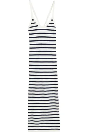 Chinti & Parker Striped knitted midi dress