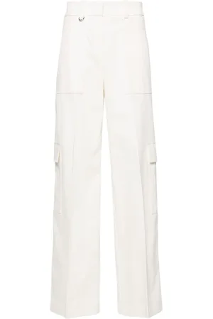 HUGO BOSS Wide-leg twill trousers
