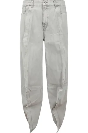 Y / PROJECT Ruffle-detail wide-leg jeans