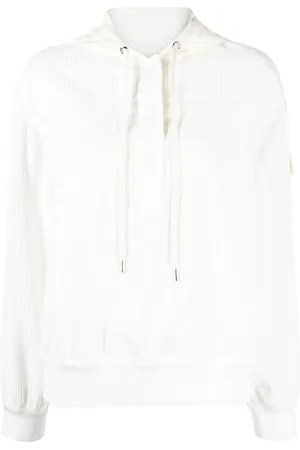 Moncler Corduroy rib-trim hoodie