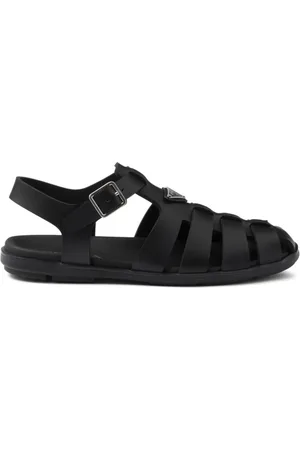 Prada Triangle-logo sandals