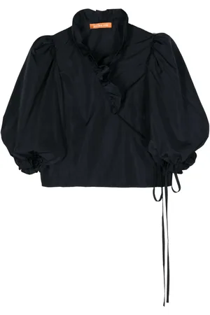 REJINA PYO Luna ruffled wrap blouse
