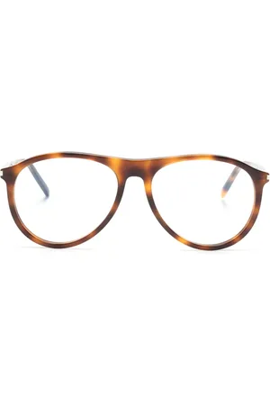 Saint Laurent Tortoiseshell pilot-frame sunglasses