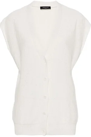 Fabiana Filippi Sequined V-neck vest