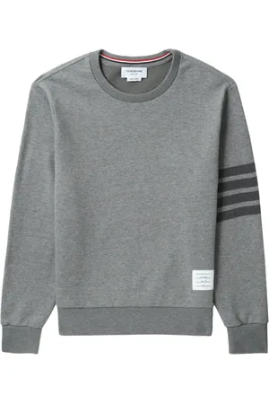 Thom Browne 4-Bar stripe cotton sweatshirt