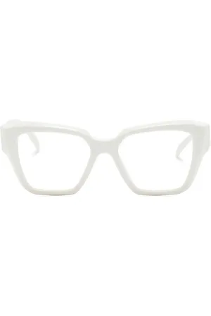 Prada Logo-plaque square-frame glasses