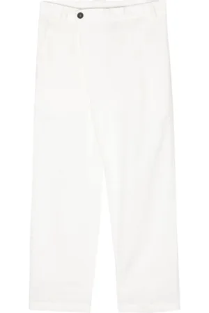 ISABEL BENENATO Straight-leg linen trousers